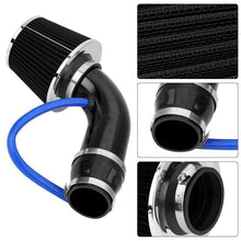 Air Intake Kit Black Pipe Diameter 3"+Cold Air Intake Filter+ Clamp+ Accessories