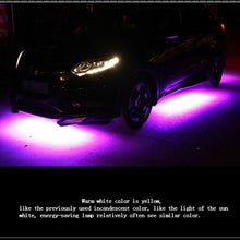 4pcs APP Control RGB Car LED Strip Under Tube Underglow Underbody Neon Light Kit