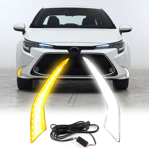 For Toyota Corolla Levin 2019 LED DRL Daytime Running Light Turn Signal Lamp