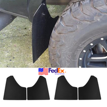 4PCS Black ABS Wheel Mudflaps Truck Pickup Moulding Trim Mud Guard 15.3" x 11.6"