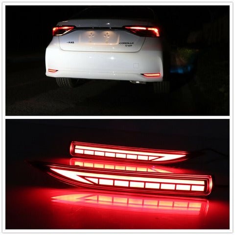 Car LED Rear Fog Lamp Bumper Tail Brake Light For Toyota Corolla Sedan 2019-20