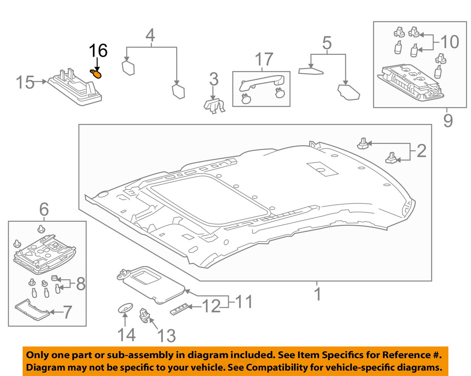 TOYOTA OEM Interior-Roof-Dome Light Bulb 9098111062