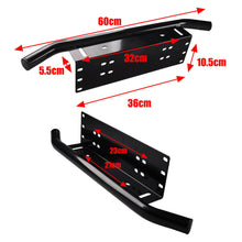 1x Black Offroad SUV Car Front Bumper Light Bar Mount Bracket Holder Accessories