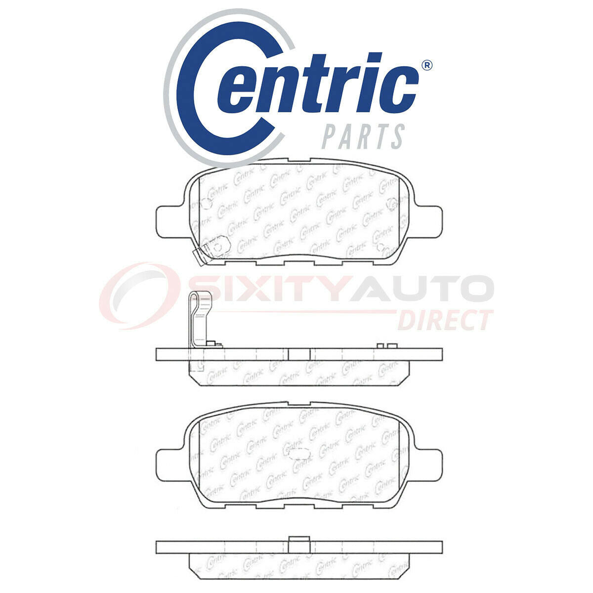 Centric 103.09050 C-TEK Ceramic Disc Brake Pads for Kit Set Braking fi