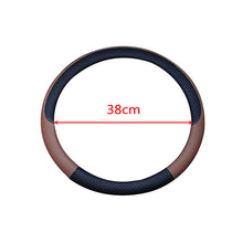 PU Leather Car Steering Wheel Cover Anti-slip Protector Fit For 38cm Accessories