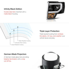 2009-2014 Ford F150 "CYCLOP OPTIC" LED Tube Matte Black Headlights <Raptor SVT>