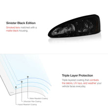 2004-2008 Pontiac Grand Prix [Sinister Black] Factory Style Headlights GXP GTP