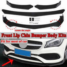 Front Bumper Lip Spoiler Splitter Body Kit For Mercedes Benz A C E CLA GLA Class