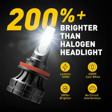 AUXITO H11 H8 H9 LED Headlight Kit Low Beam Bulbs Super Bright 6000K Free Return