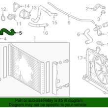 Genuine Toyota Lower Hose 16573-0T040