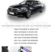 ALL PRECUT SIDES + REARS WINDOW TINT KIT COMPUTER CUT GLASS FILM CAR ANY SHADE