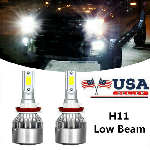 For Chevy Silverado 1500 2500 2007-2015 6000K H11 LED Headlight Bulb Low Beam