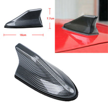 1x Carbon Fiber Shark Fin Roof Antenna Radio AM/FM Signal Aerial Car Accessories