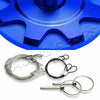 BLUE ALUMINUM SECURITY RACING SPORT BONNET APPEARANCE KIT HOOD PINS LOCK LATCH