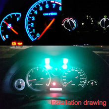 50x 5 Colors Car 5050 1SMD LED B8.4D Indicator Gauge Dashboard Side Lights 12V