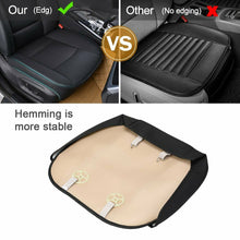 PU Leather Car Cover Seat Deluxe Protector Cushion Black Front Cover Universal