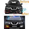 LED Fog Wire LED DRL Daytime Running Light For Nissan Rogue X-Trail 2017-2020