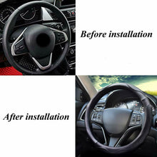 3D Massage Car Steering Wheel Cover For Car PU Leather Black Fit 38cm / 15 in