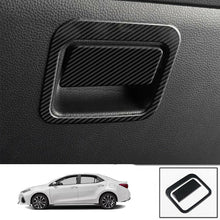 For Toyota Corolla 2019-2020 steel carbon fiber Co-pilot storage box handle trim