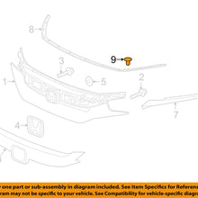 HONDA OEM 16-17 Civic Front Bumper-Upper Seal Clip 91504TBAA01