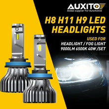AUXITO H11 LED Headlight Kit Low Beam Bulb Super Bright 6000K 45Days Free Return