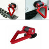 1pcs Car Bumper Tow Hook Triangle Track Racing Style Look Decoration Accessories