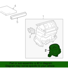 Genuine Toyota Blower Motor 87103-02210