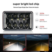 For Chevrolet S10 1995 1996 1997 DOT 4x6 LED Headlights Projector Beam with DRL