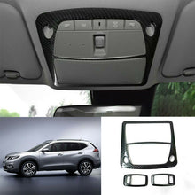 For Nissan Rogue 2014-2020 GL ABS Carbon Fiber car front Rear Reading light trim