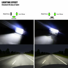 4PCS 4x6" LED Headlights Hi/Lo DRL Sealed Beam Headlamps For Chevrolet Camaro