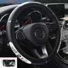 Car Steering Wheel Cover PU Leather Breathable Anti-slip 15inch/38cm Universal