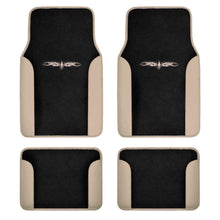 Car Floor Mats 4 Pieces Set Carpet Rubber Backing All Weather Protection