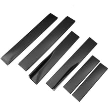 86.6" Car Side Skirt Extension Splitter Body Diffuser Kit Winglet Carbon Look US