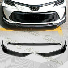 For 2019-2020 Toyota Corolla Carbon Look Front Bumper Body Kit Spoiler Lip 3PCS