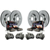 KCOE6361 Powerstop 4-Wheel Set Brake Disc and Caliper Kits Front & Rear New