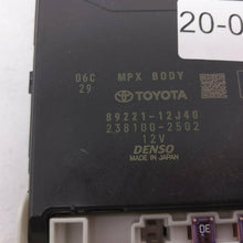 19 20 Toyota Corolla Multiplex Netowork Box Control 89221-12J40 82730-12N90