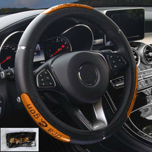 Car Steering Wheel Cover PU Leather Breathable Anti-slip 15inch/38cm Universal