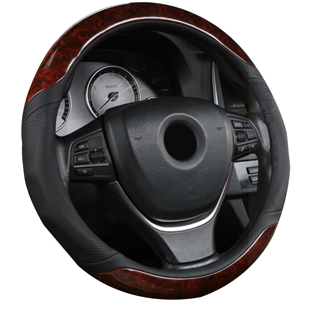 Synthetic Leather Auto Car Steering Wheel Cover Universal 15