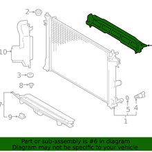 Genuine Toyota Radiator Support Baffle 16594-F2010