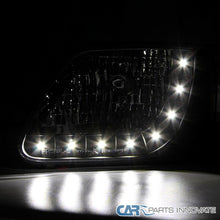 97-03 Ford F150 Expedition Pickup Black SMD LED Headlights Driving Head Lamps