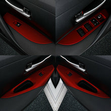 For Toyota Corolla 2019-2020 red Window lift panel switch cover trim 4pcs