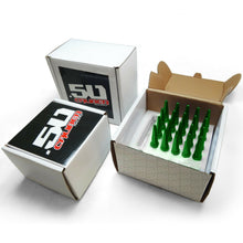 20 Spike Lug Nuts 12x1.25 fits Q50 Nissan Maxima GT-R Sylivia Subaru WRX Green
