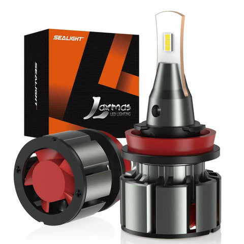 SEALIGHT Laxmas L2 H11/H8/H9 LED Headlight Bulbs 6000K- High/Low Beam Pack of 2