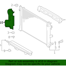 Genuine Toyota Radiator Support Baffle 16595-F2020