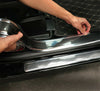 US Car Accessories Carbon Fiber 5D Sticker Auto Door Plate Cover Anti Scratch