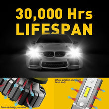 Pair 2 Side H11 H8 CSP LED Headlight Kit 60W 4000LM Low Beam Bulb 6500K White B3