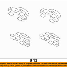 TOYOTA OEM 13-18 Yaris Brake-Rear-Brake Pads Hardware Kit 0494812060