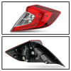 For 2016-2020 Honda Civic 4-Door Sedan Tail Light Lamp Outer RH Passenger Side