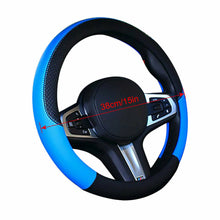 38cm/15'' Car Steering Wheel Cover PU Leather Comfortable Grip Non-Slip Durable