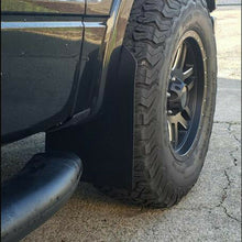 4PCS Black ABS Wheel Mudflaps Truck Pickup Moulding Trim Mud Guard 15.3" x 11.6"